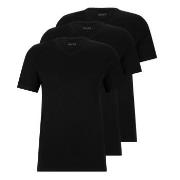 BOSS 3P V-Neck Classic T-shirt Svart bomull Small Herre