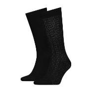 Calvin Klein Strømper 2P Mirrored Logo Socks Svart One Size Herre