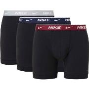 Nike 3P Everyday Essentials Cotton Stretch Boxer Svart/Rød bomull Medi...