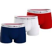 Tommy Hilfiger 3P Signature Essential Cotton Trunk Rød/Blå  bomull X-L...