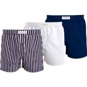 Tommy Hilfiger Woven Boxer Print Hvit/Marine bomull Medium Herre