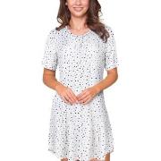 Lady Avenue Bamboo Short Sleeve Dotted Nightdress Lysblå Bambus Medium...