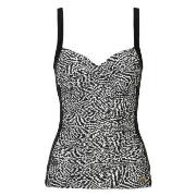 Damella Geena Patterned Protes Tankini Top Svart 46 Dame