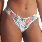 Hanky Panky Truser Printed Low Rise Thong Hvit m Blomste nylon One Siz...