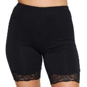 Damella Bamboo Lace Shorts Svart ull Small Dame