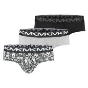 Michael Kors 3P Fashion Low Rise Brief Svart/Hvit bomull Medium Herre