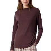 Schiesser Mix and Relax Long Interlock Shirt Brun 38 Dame