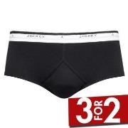 Jockey Cotton Y-front Brief Svart bomull Small Herre
