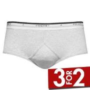 Jockey Cotton Y-front Brief Grå bomull Small Herre