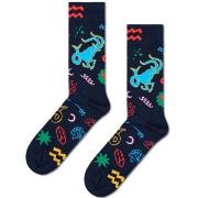 Happy socks Strømper Zodiac Signs Capricorn Sock Marine mønster Str 36...