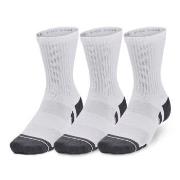 Under Armour Strømper 3P Performance Cotton Mid Socks Hvit Medium