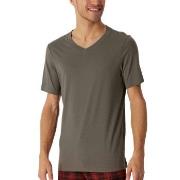 Schiesser Mix Plus Relax T Shirt Brun 52 Herre