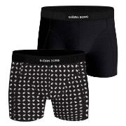 Björn Borg 2P Premium Cotton Stretch Boxer 2633 Svart/Hvit bomull Larg...