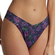 Hanky Panky Truser Printed Original Rise Thong Mørkelilla nylon One Si...