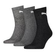 Puma Strømper 3P Short Crew Unisex Socks Grå/Svart Str 39/42