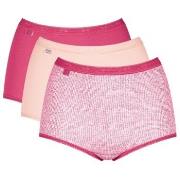 Sloggi Truser 3P Basic Plus Maxi Colored Multi-colour-2 bomull 48 Dame
