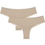 Triumph Truser 2P Lovely Micro Brazilian String Beige polyester Small ...