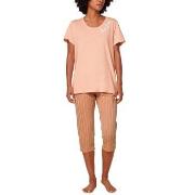 Triumph Pyjama Set X 01 Brun mønstret bomull 40 Dame