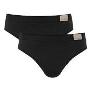 Sloggi 2P For Men GO Natural Brief Svart bomull Small Herre