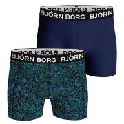 Bjorn Borg Bamboo Cotton Blend Boxer 2P Blå/Grønn Medium Herre