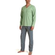 Calida Relax Imprint 3 Pyjamas Grønn Mønster bomull X-Large Herre