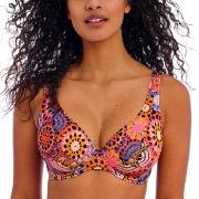 Freya Santiago Nights UW High Apex Bikini Top Rosa Mønster I 80 Dame