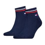 Tommy Men Uni TJ Iconic Quarter Socks Strømper 2P Marine Str 39/42