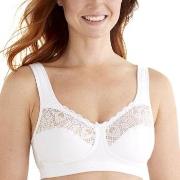 Swegmark BH True Beauty Fairtrade Soft Bra Hvit bomull B 75 Dame