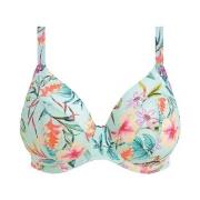 Elomi Sunshine Cove Underwire Plunge Bikini Top Blå Mønster F 85 Dame