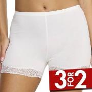 Damella Truser Lace Boxer Brief Hvit polyester Medium Dame
