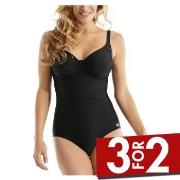 Damella Liza Swimsuit Svart G 40 Dame