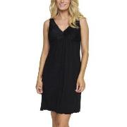 Damella Louise Nightdress Without Sleeves Svart viskose X-Small Dame