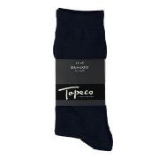 Topeco Strømper 4P Men Socks Plain Bamboo Mørkblå Str 41/45 Herre