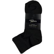 Topeco Strømper 4P Mid Cut Sport Socks Svart polyamid Str 40/45 Herre