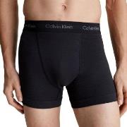 Calvin Klein 3P Cotton Stretch Trunks Helsvart bomull Small Herre