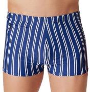 Schiesser Badebukser Aqua Classic Swim Shorts Lysblå Stripet Large Her...