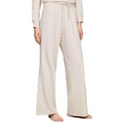 Tommy Hilfiger Established Wide Leg Pants Krem X-Large Dame