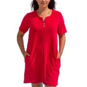 Trofe Short Sleeved Beachrobe Rød Large Dame