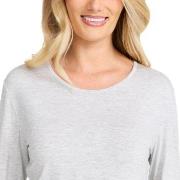 Damella Bamboo Long Sleeve Top Grå Bambus Large Dame