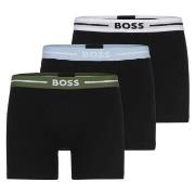 BOSS 3P Power Bold BoxerBr Svart bomull X-Large Herre