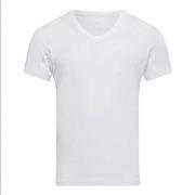 JBS Bamboo V Tee Absorbent T Shirt Hvit Small Herre