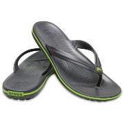 Crocs Crocband Flip Unisex Svart/Grønn US M5/W7 (EU 37-38)