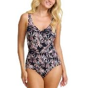 Damella Julia Basic Swimsuit Svart mønstret 48 Dame