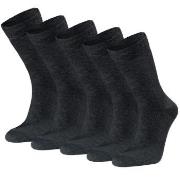 Seger Strømper 5P Basic Cotton Socks Svart Str 39/42