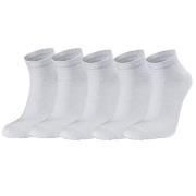 Seger Strømper 5P Low Cotton Socks Hvit Str 39/42