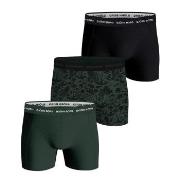 Björn Borg 3P Cotton Stretch Boxer 1565 Svart/Grønn bomull XX-Large He...