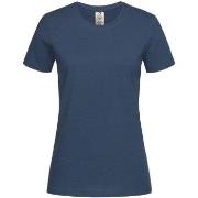 Stedman Classic T Organic Women Crew Neck Marine økologisk bomull X-Sm...