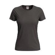 Stedman 4P Classic Women T-shirt Mørkbrun  bomull Small Dame