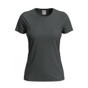 Stedman 4P Classic Women T-shirt Stålgrå bomull Medium Dame