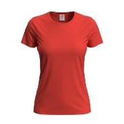 Stedman 4P Classic Women T-shirt Oransje/Rød bomull Small Dame